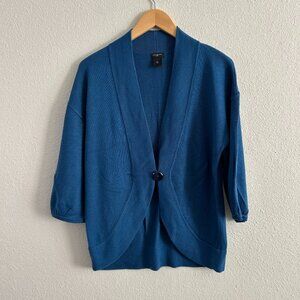 Blue Medium  Ann Taylor One-Button Cardigan
